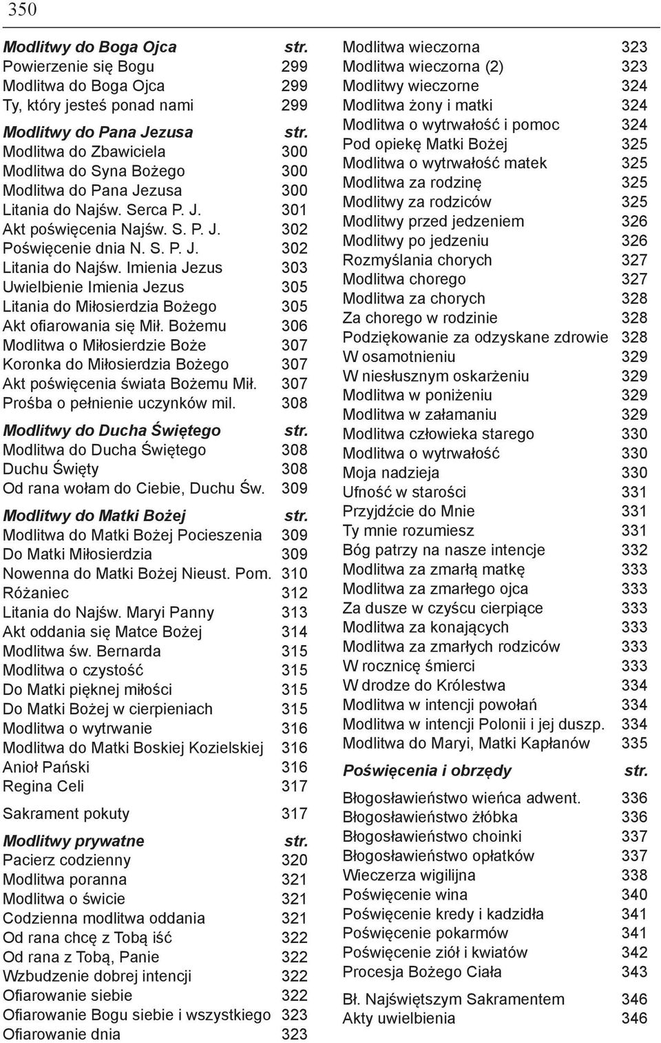 Imienia Jezus 303 Uwielbienie Imienia Jezus 305 Litania do Miłosierdzia Bożego 305 Akt ofiarowania się Mił.