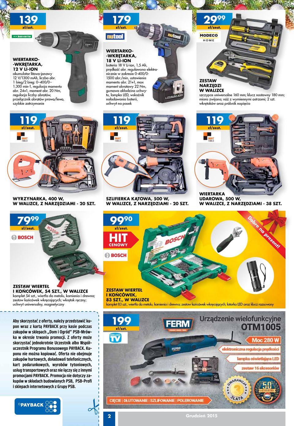 regulowana elektronicznie w zakresie 0-400/0-500 obr./min, ustawienia momentu obr.