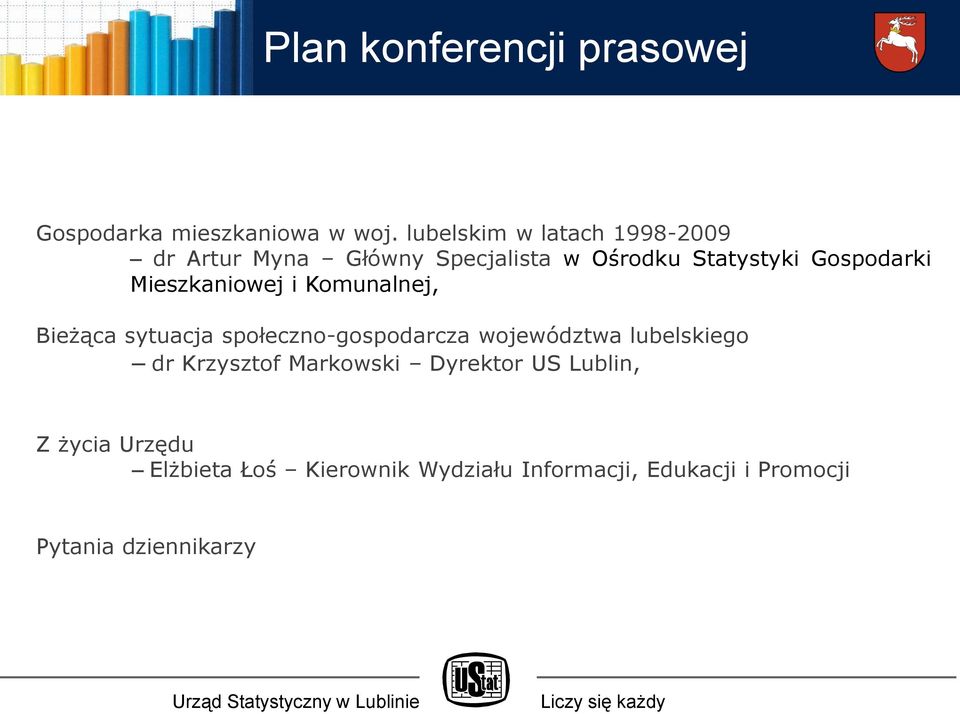 Mieszkaniowej i Komunalnej, Bieżąca sytuacja społeczno-gospodarcza województwa lubelskiego dr