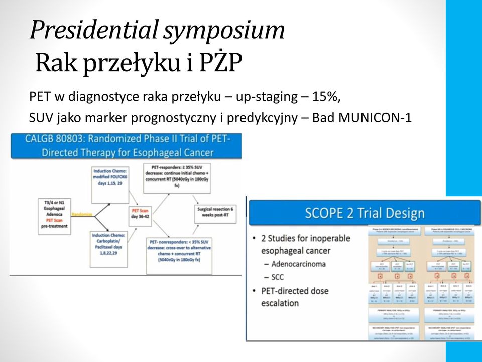 przełyku up-staging 15%, SUV jako