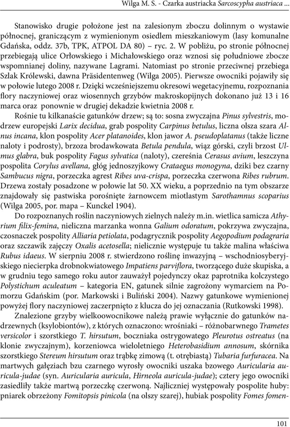 W pobliżu, po stronie północnej przebiegają ulice Orłowskiego i Michałowskiego oraz wznosi się południowe zbocze wspomnianej doliny, nazywane Lagrami.