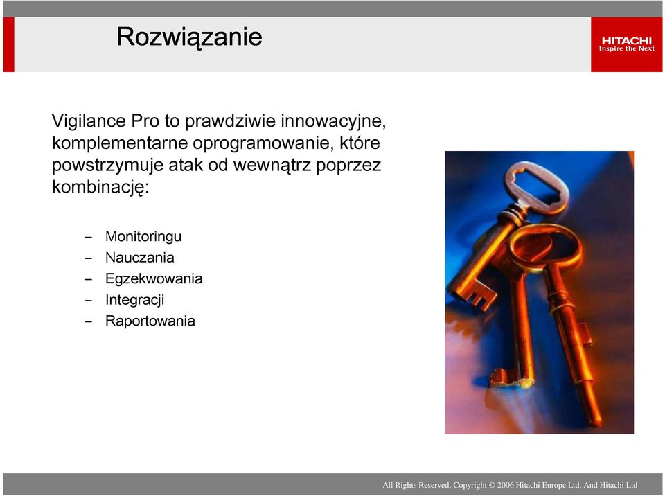 powstrzymuje atak od wewnątrz poprzez kombinację: