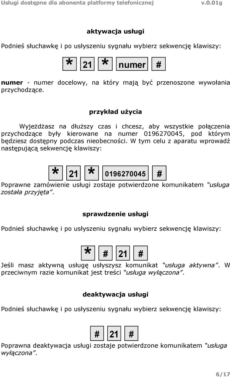 nieobecności.