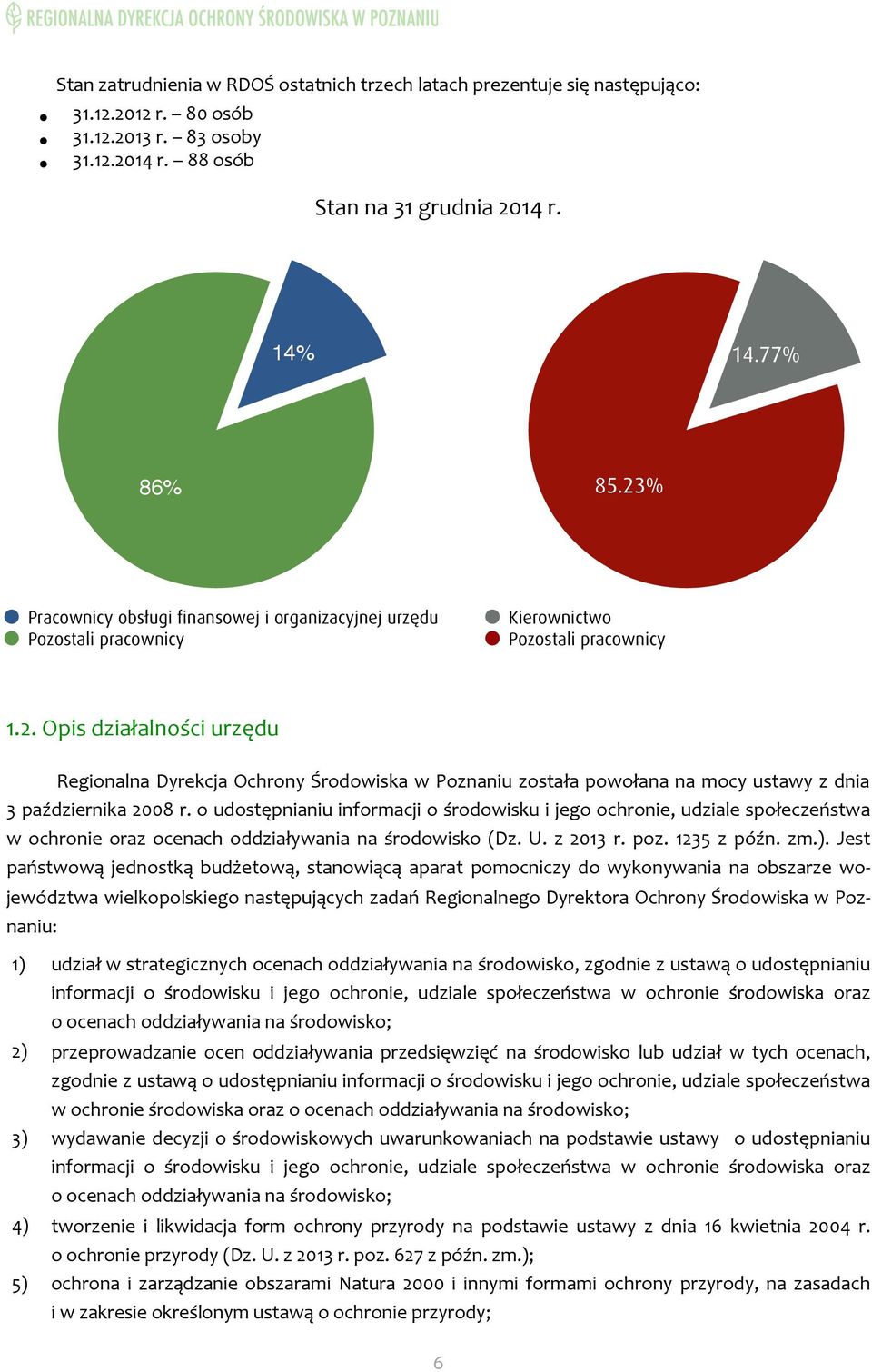 o udostępnianiu informacji o środowisku i jego ochronie, udziale społeczeństwa w ochronie oraz ocenach oddziaływania na środowisko (Dz. U. z 2013 r. poz. 1235 z późn. zm.).