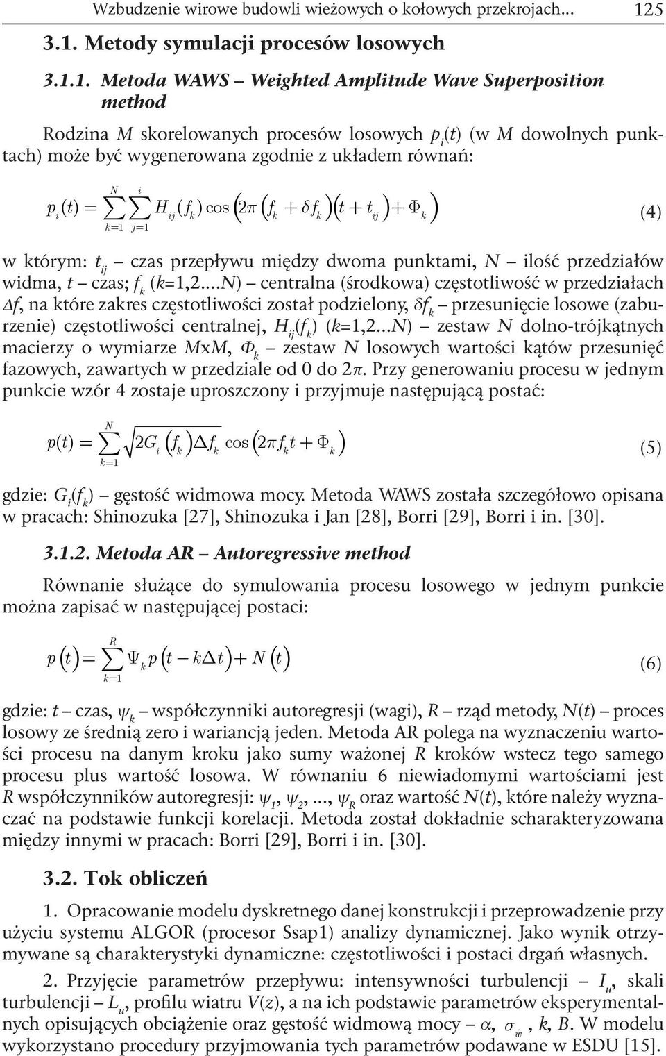 Metody symulacji procesów losowych 3.1.