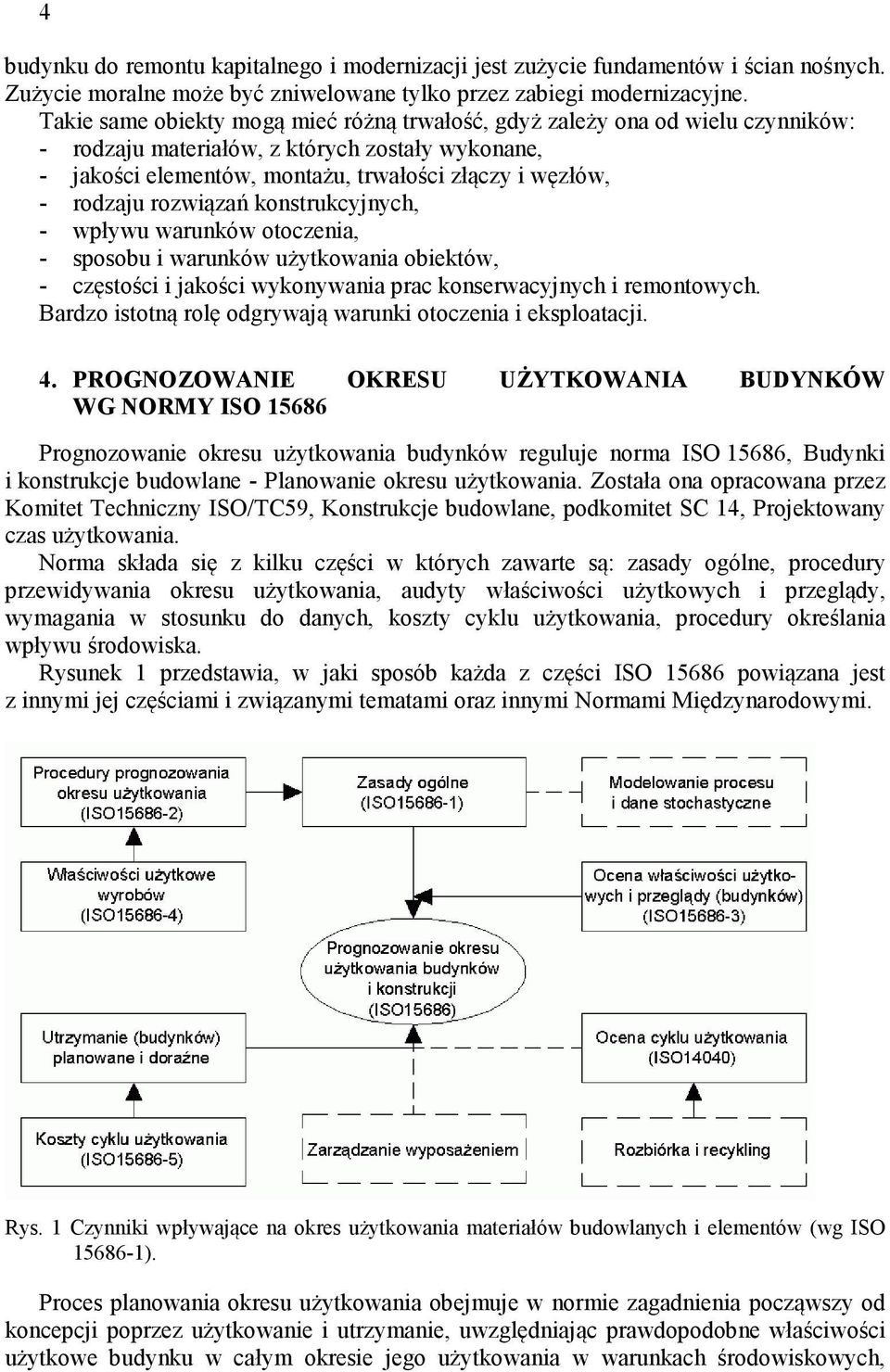 rozwiązań konstrukcyjnych, - wpływu warunków otoczenia, - sposobu i warunków użytkowania obiektów, - częstości i jakości wykonywania prac konserwacyjnych i remontowych.