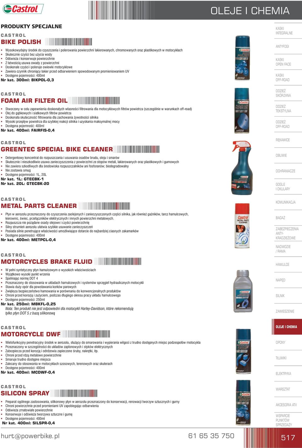 promieniowaniem UV ß Dostępne pojemności: 400ml Nr kat.