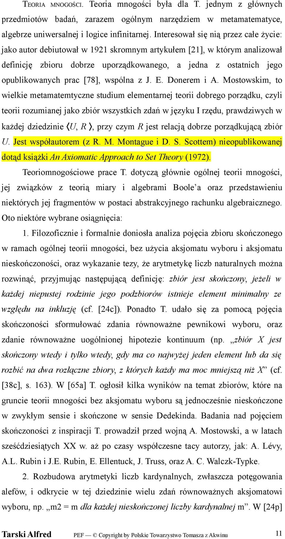 [78], wspólna z J. E. Donerem i A.