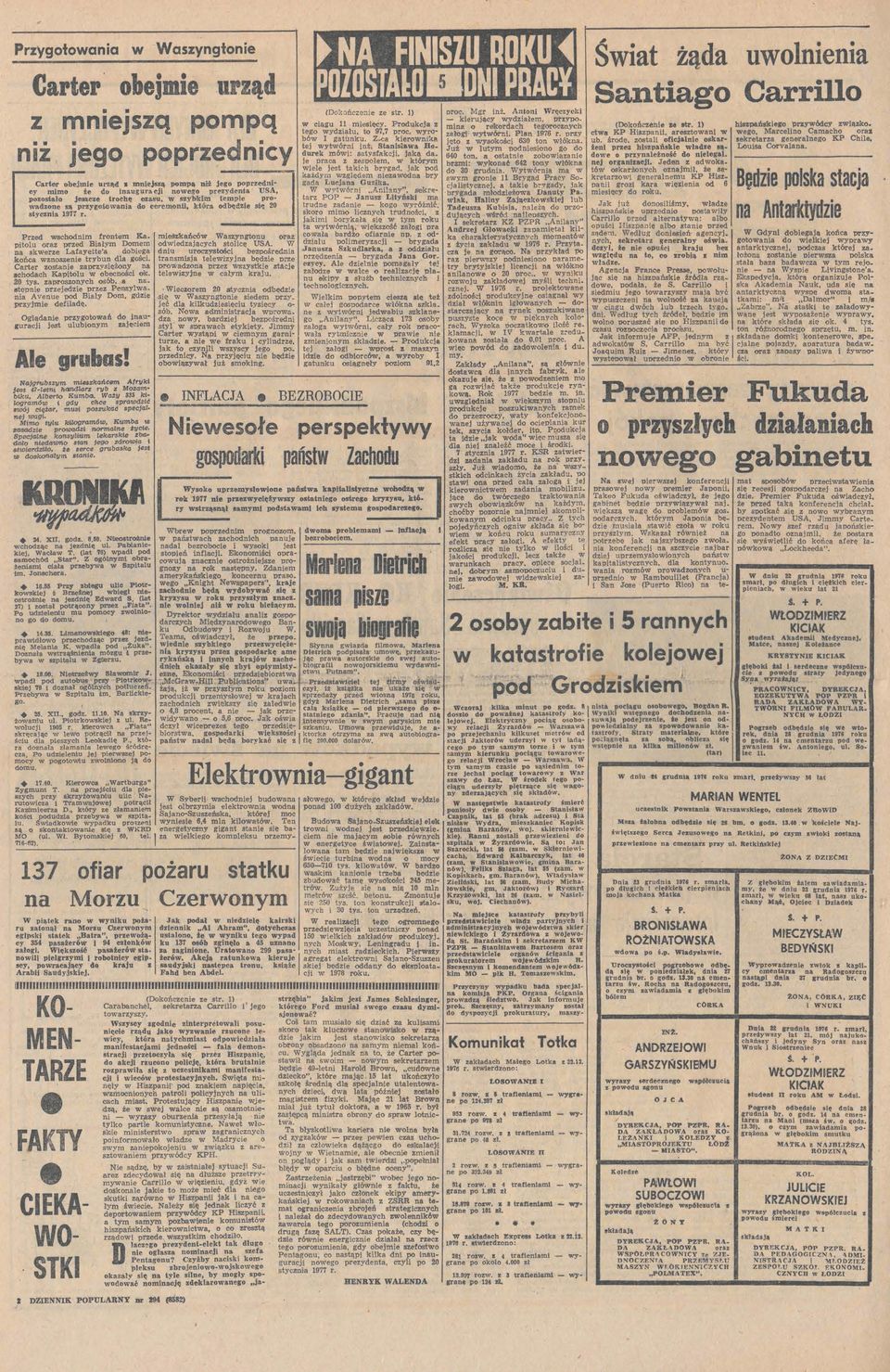sybkm tempe prlk, Hlny Zjąckskej lub dne są, prygt d ceremn, któr dbęde sę 20 Tdeus Kubs leżą d prstyc 977 r dujących śr6d HesYch sektetr KZ PZPR Anlny" Andrej Głck pm;>tł klr Pred SChdnlm frntem K