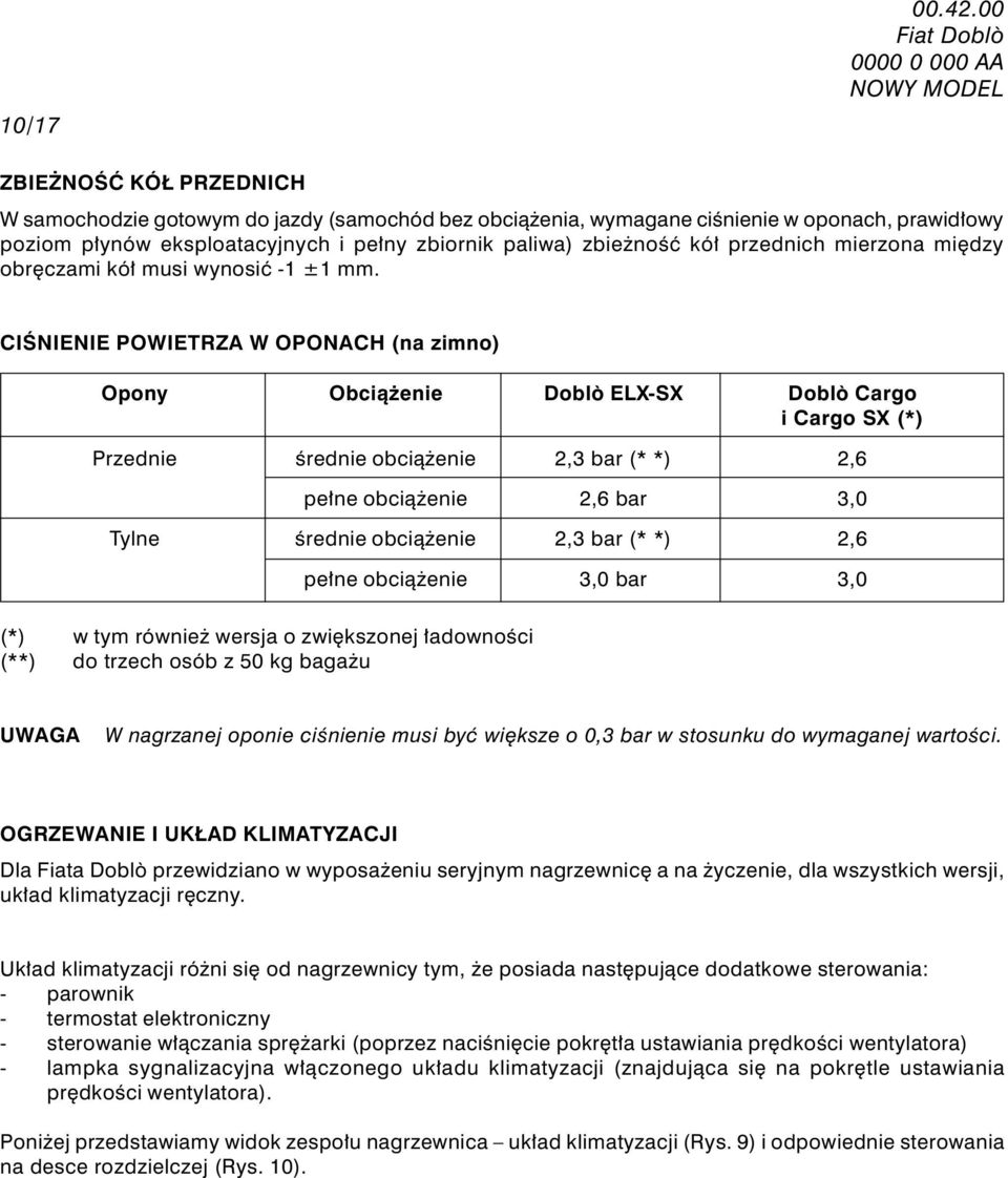 Fiat Doblo Nr 9 / Wersje: Wersje Wszystkie Aa Nowy Model G³Ówne Dane Charakterystyczne I Techniczne - Pdf Darmowe Pobieranie