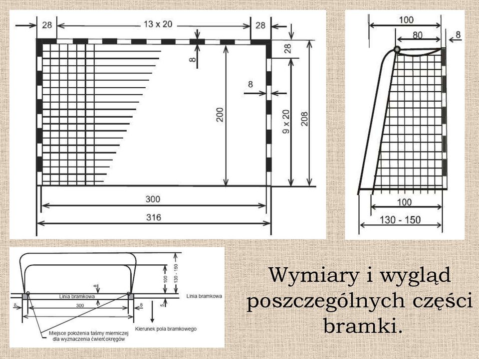 Wymiary i wygląd poszczególnych części bramki. - PDF Darmowe pobieranie