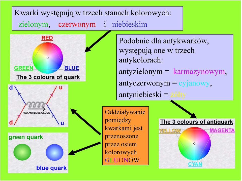 antyzielonym = karmazynowym, antyczerwonym = cyjanowy, antyniebieski =