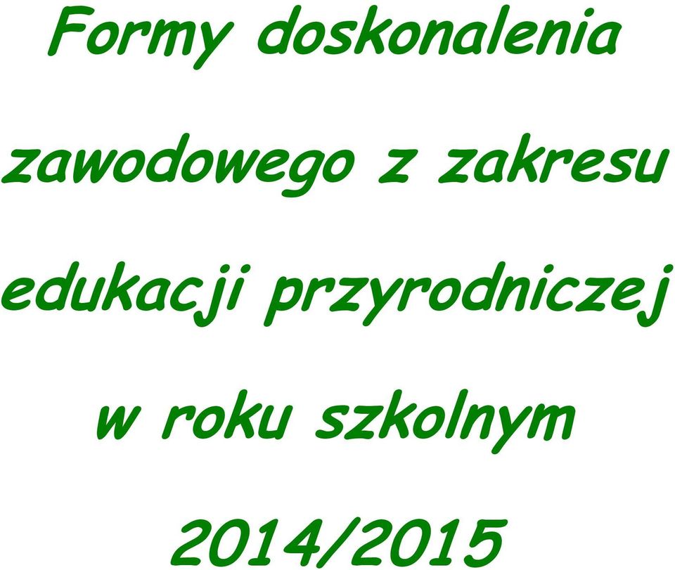 edukacji