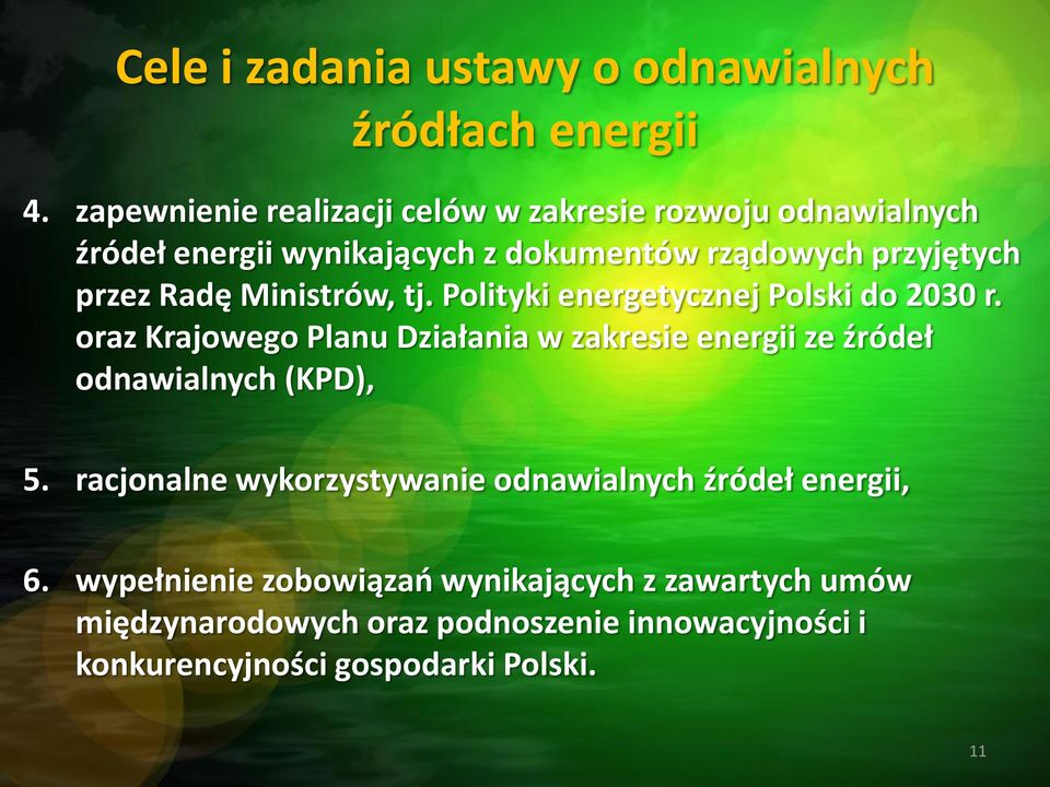 Radę Ministrów, tj. Polityki energetycznej Polski do 2030 r.