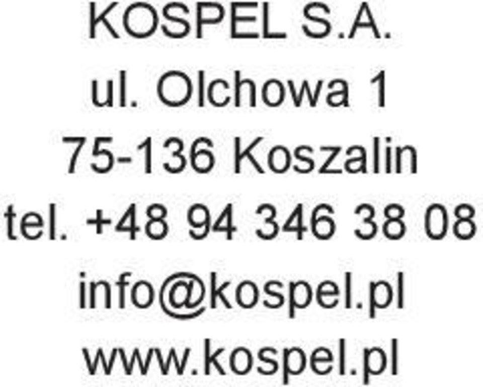 Koszalin tel.