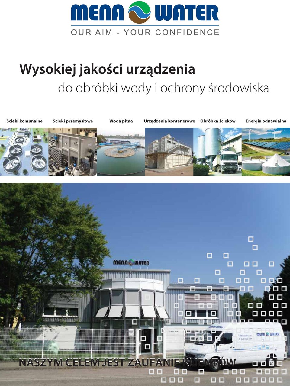 Urządzenia kontenerowe Obróbka ścieków Energia odnawialna