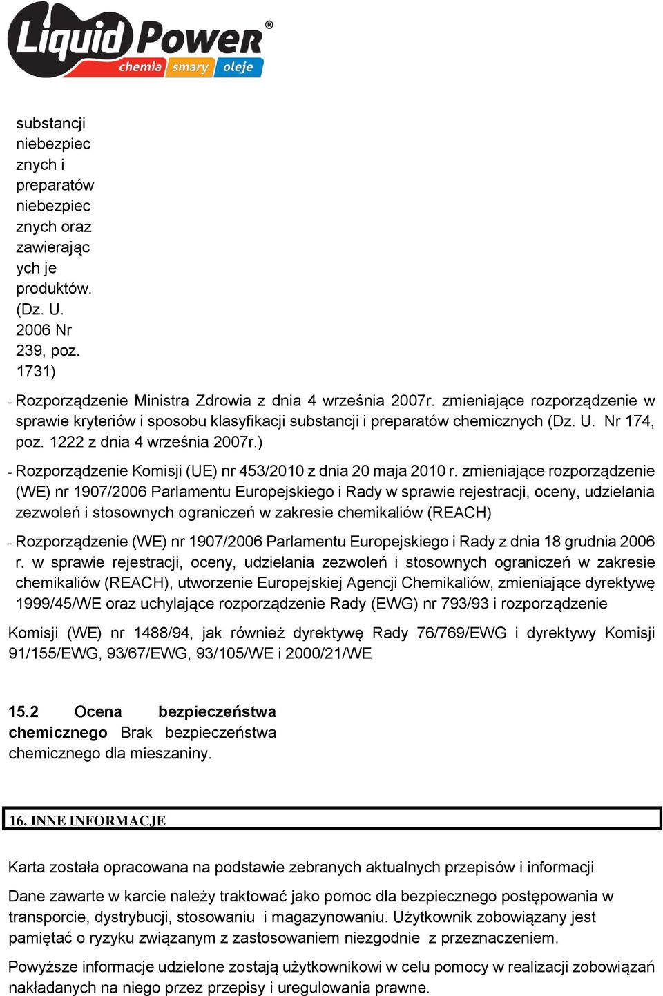 ) - Rozporządzenie Komisji (UE) nr 453/2010 z dnia 20 maja 2010 r.