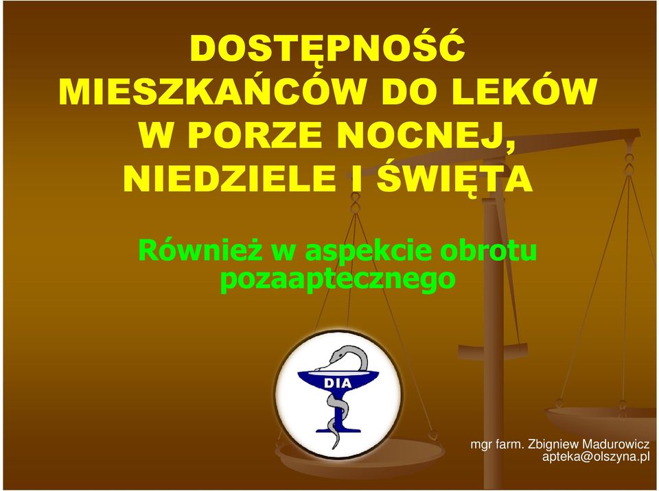 RównieŜ w aspekcie obrotu
