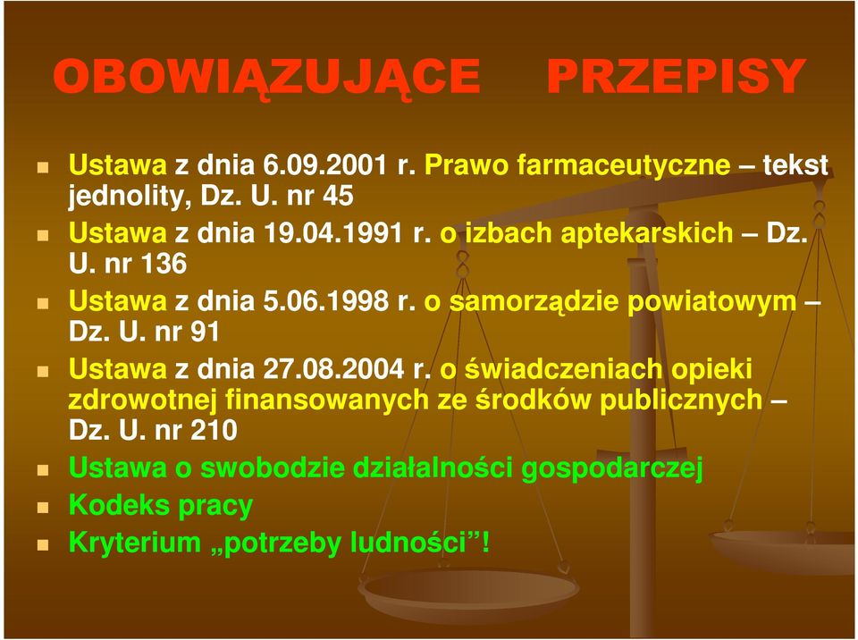 08.2004 r. o świadczeniach opieki zdrowotnej finansowanych ze środków publicznych Dz. U.