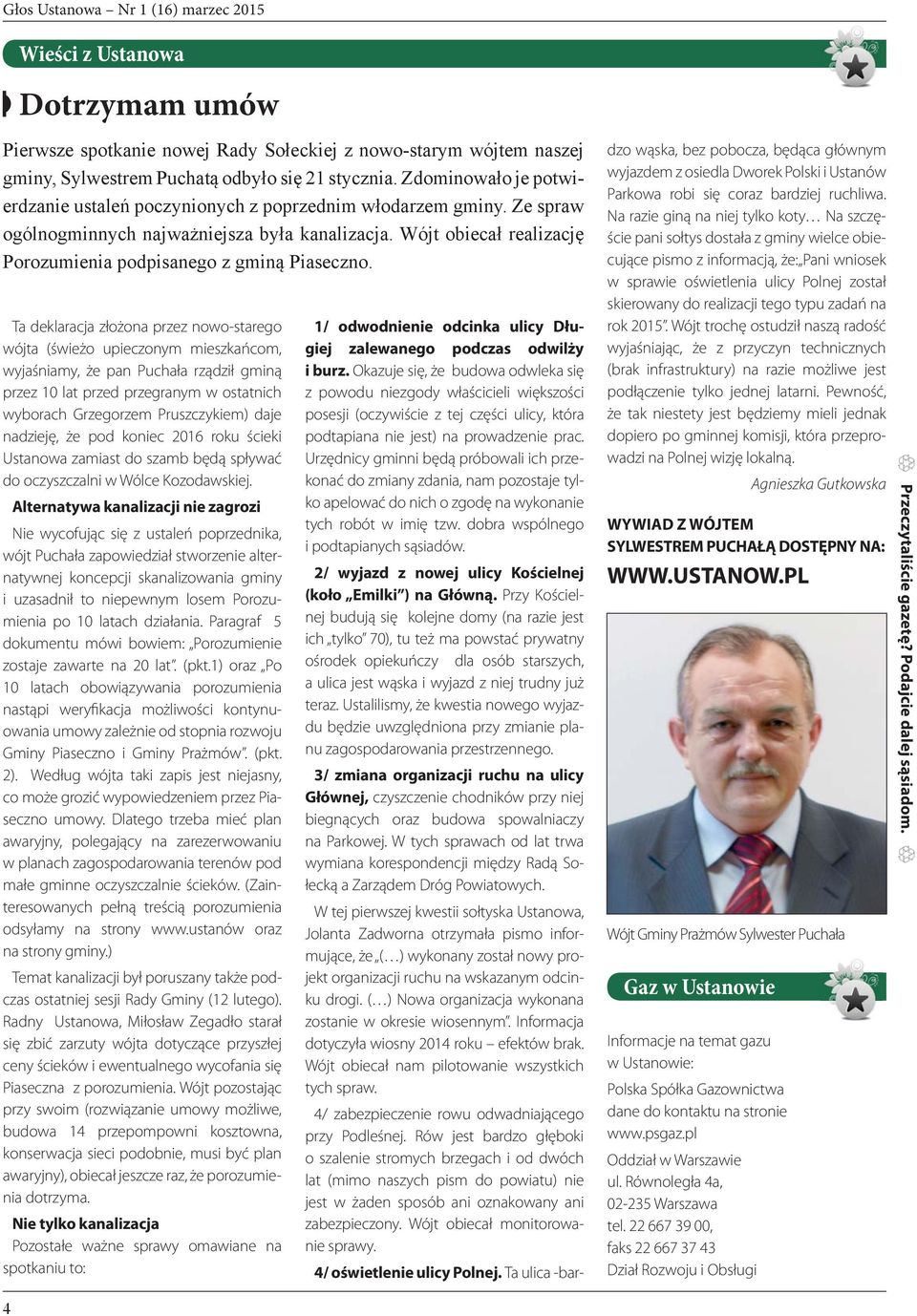 Wójt obiecał realizację Porozumienia podpisanego z gminą Piaseczno.