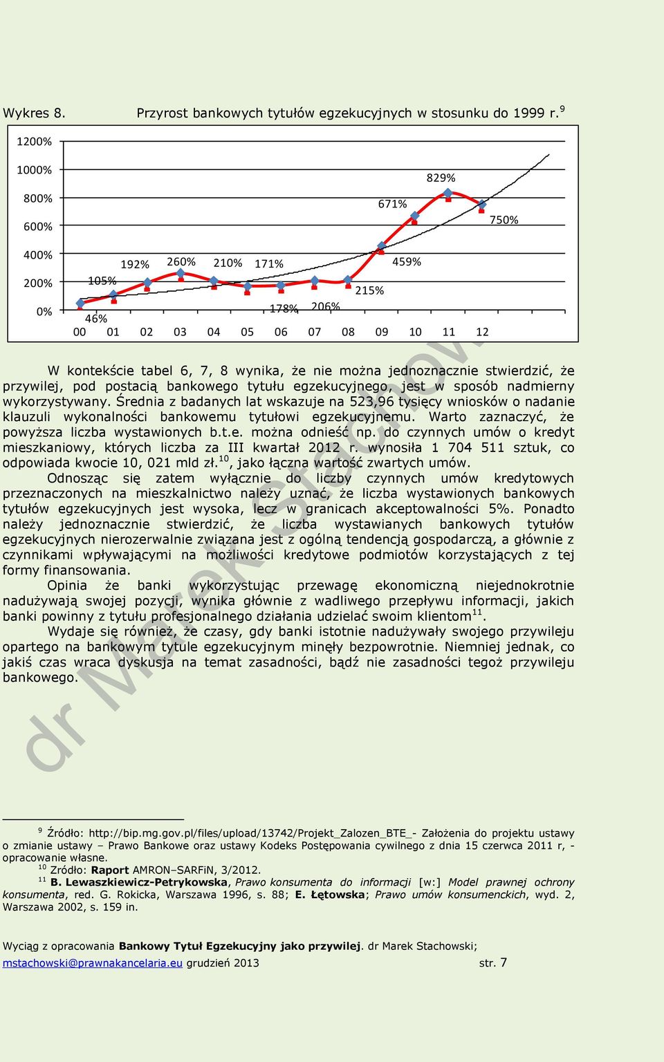 postacią bankowego tytułu egzekucyjnego, jest w sposób nadmierny wykorzystywany.