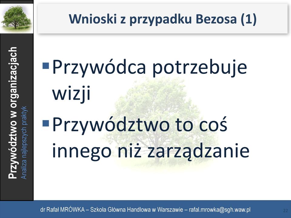potrzebuje wizji