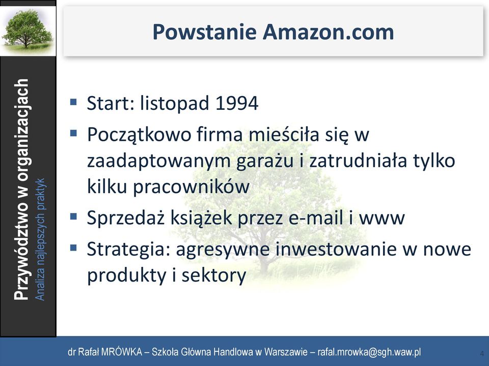 zaadaptowanym garażu i zatrudniała tylko kilku