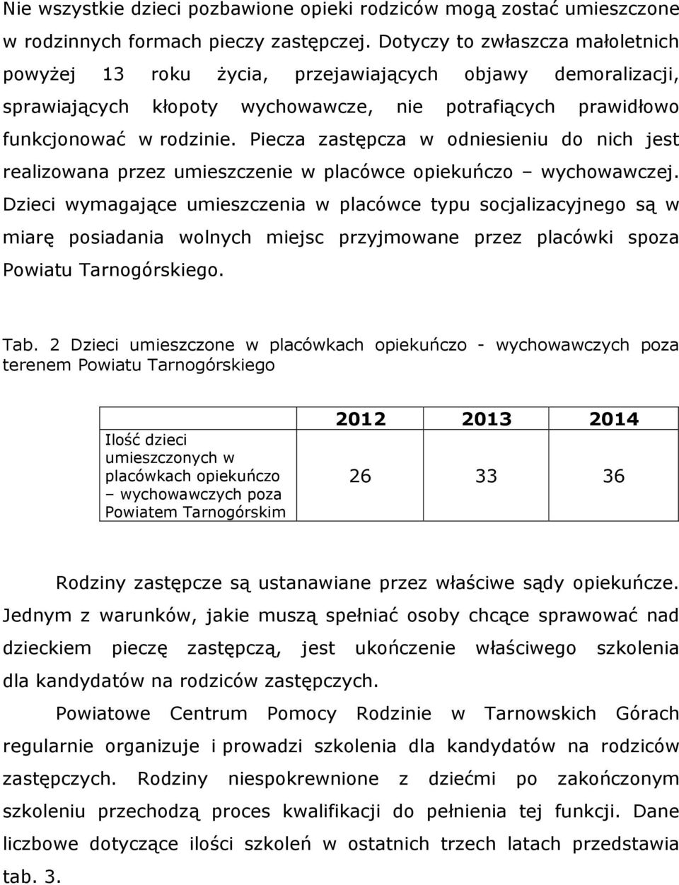 Piecza zastępcza w odniesieniu do nich jest realizowana przez umieszczenie w placówce opiekuńczo wychowawczej.