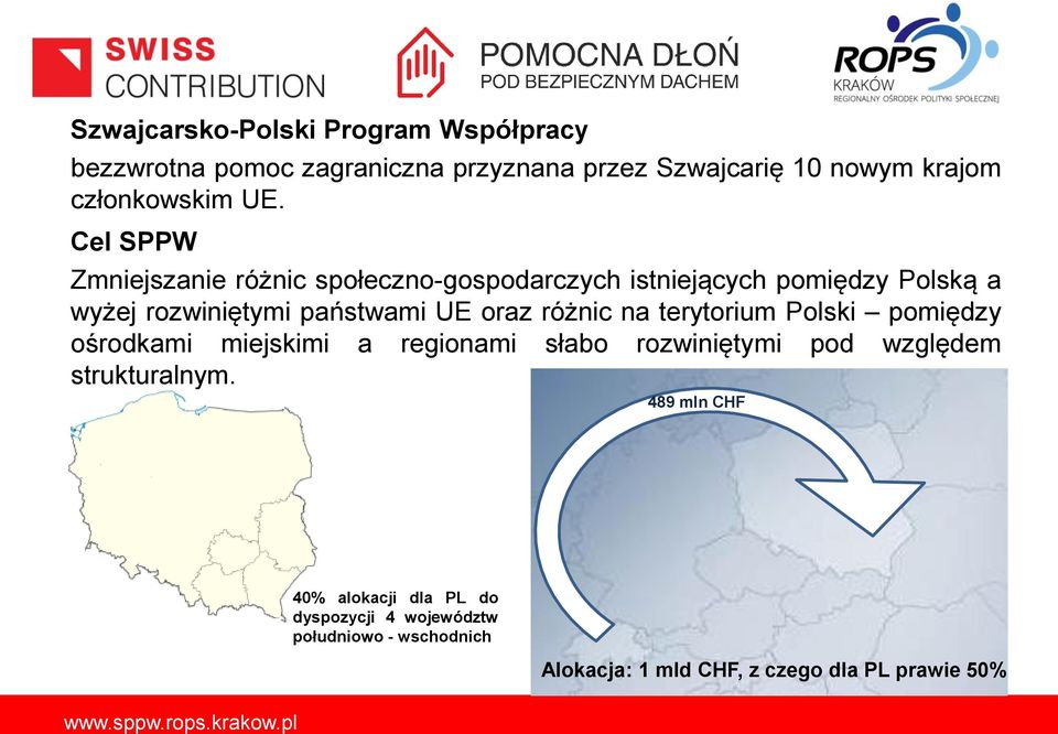 oraz różnic na terytorium Polski pomiędzy ośrodkami miejskimi a regionami słabo rozwiniętymi pod względem strukturalnym.