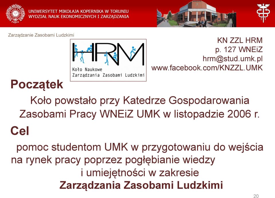 UMK w listopadzie 2006 r.