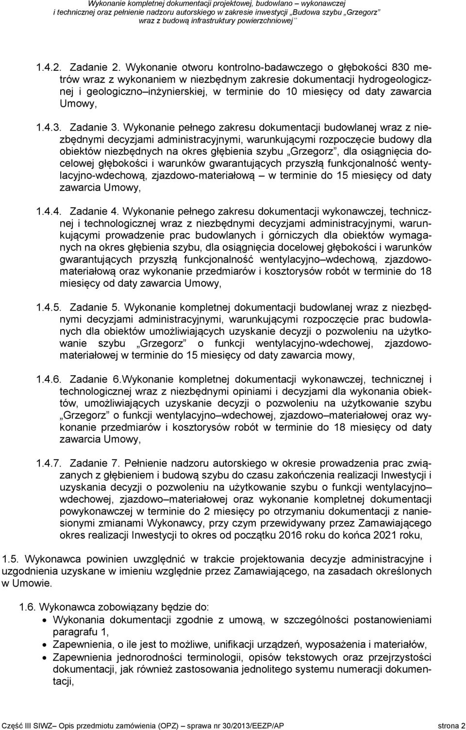 zawarcia Umowy, 1.4.3. Zadanie 3.