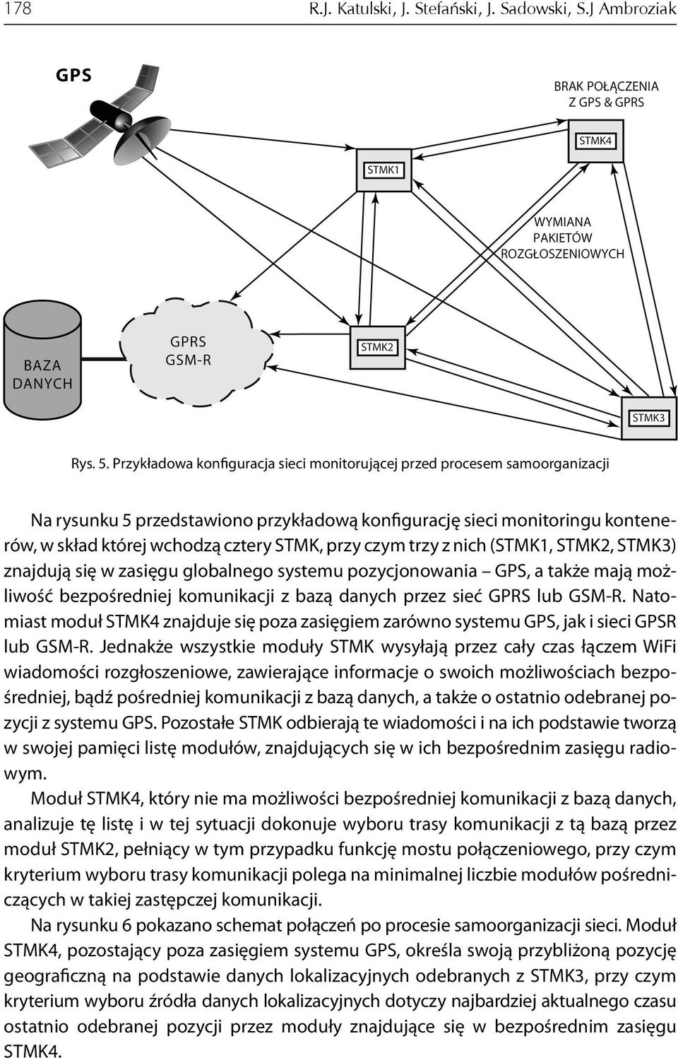 czym trzy z nich (STMK1, STMK2, STMK3) znajdują się w zasięgu globalnego systemu pozycjonowania GPS, a także mają możliwość bezpośredniej komunikacji z bazą danych przez sieć GPRS lub GSM-R.