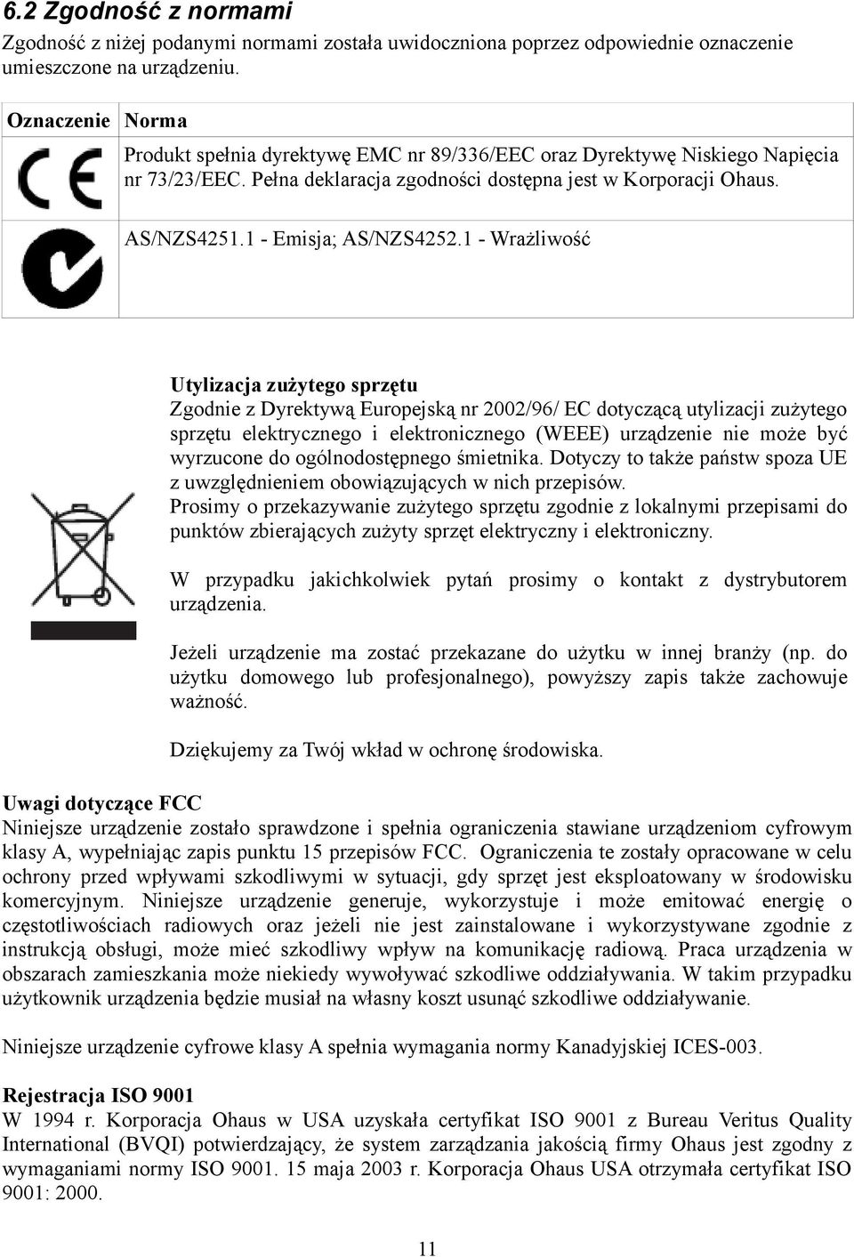 1 - Emisja; AS/NZS4252.