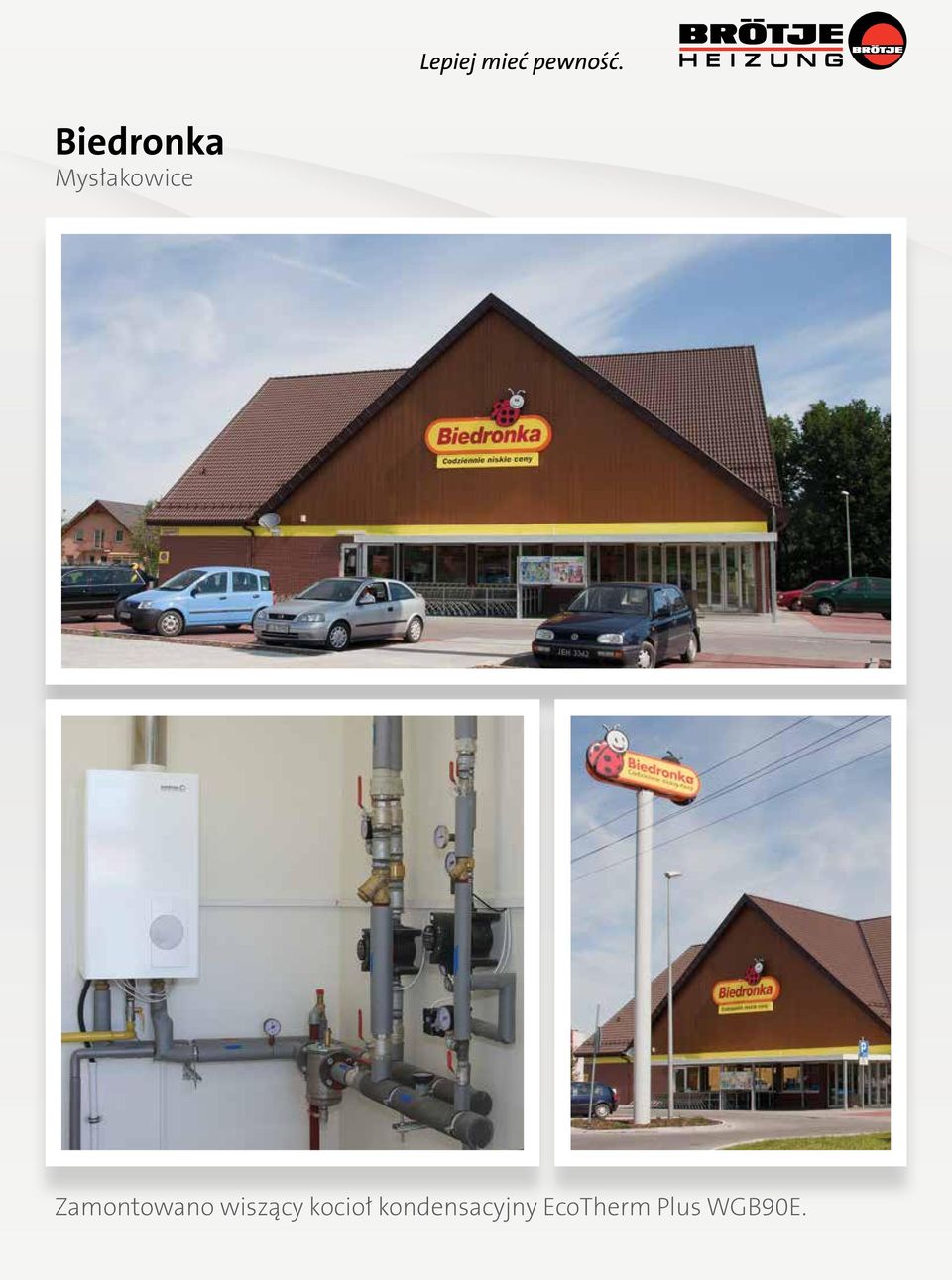 Zamontowano wiszący