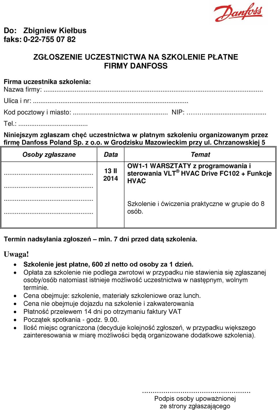 Chrzanowskiej 5 13 II OW1-1 WARSZTATY z programowania i