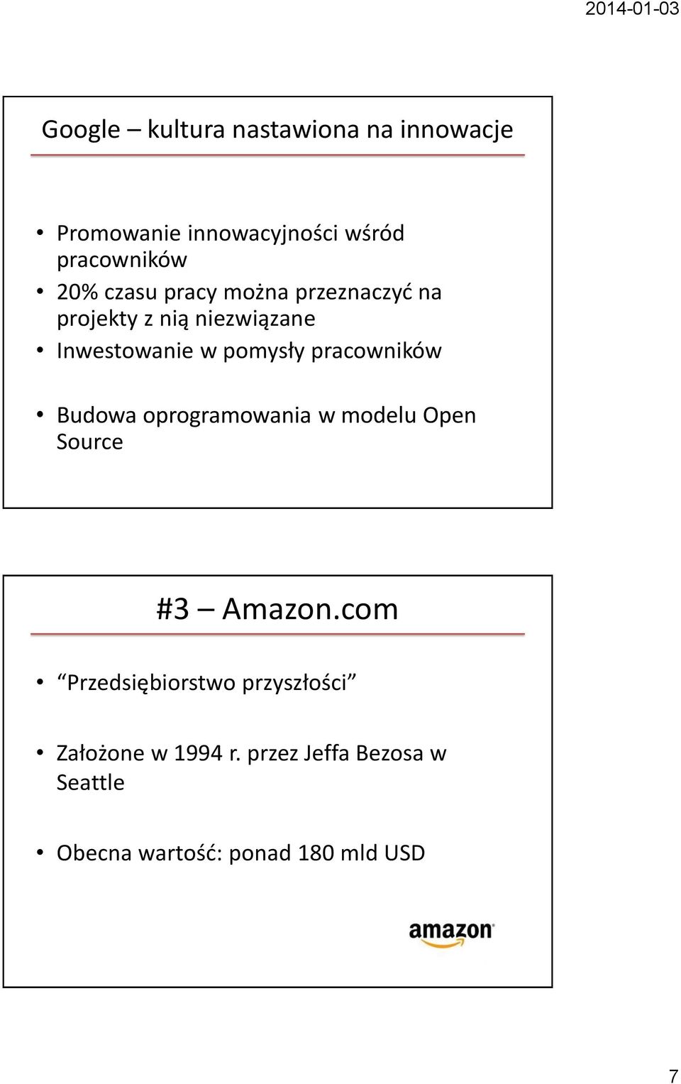 pracowników Budowa oprogramowania w modelu Open Source #3 Amazon.