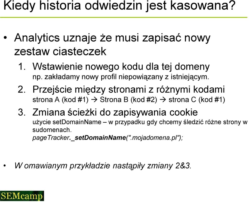 Przejście między stronami z różnymi kodami strona A (kod #1) Strona B (kod #2) strona C (kod #1) 3.