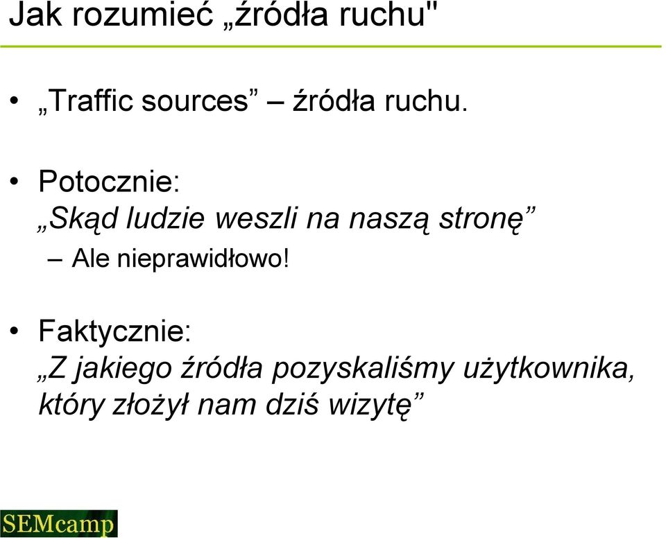 Potocznie: Skąd ludzie weszli na naszą stronę Ale