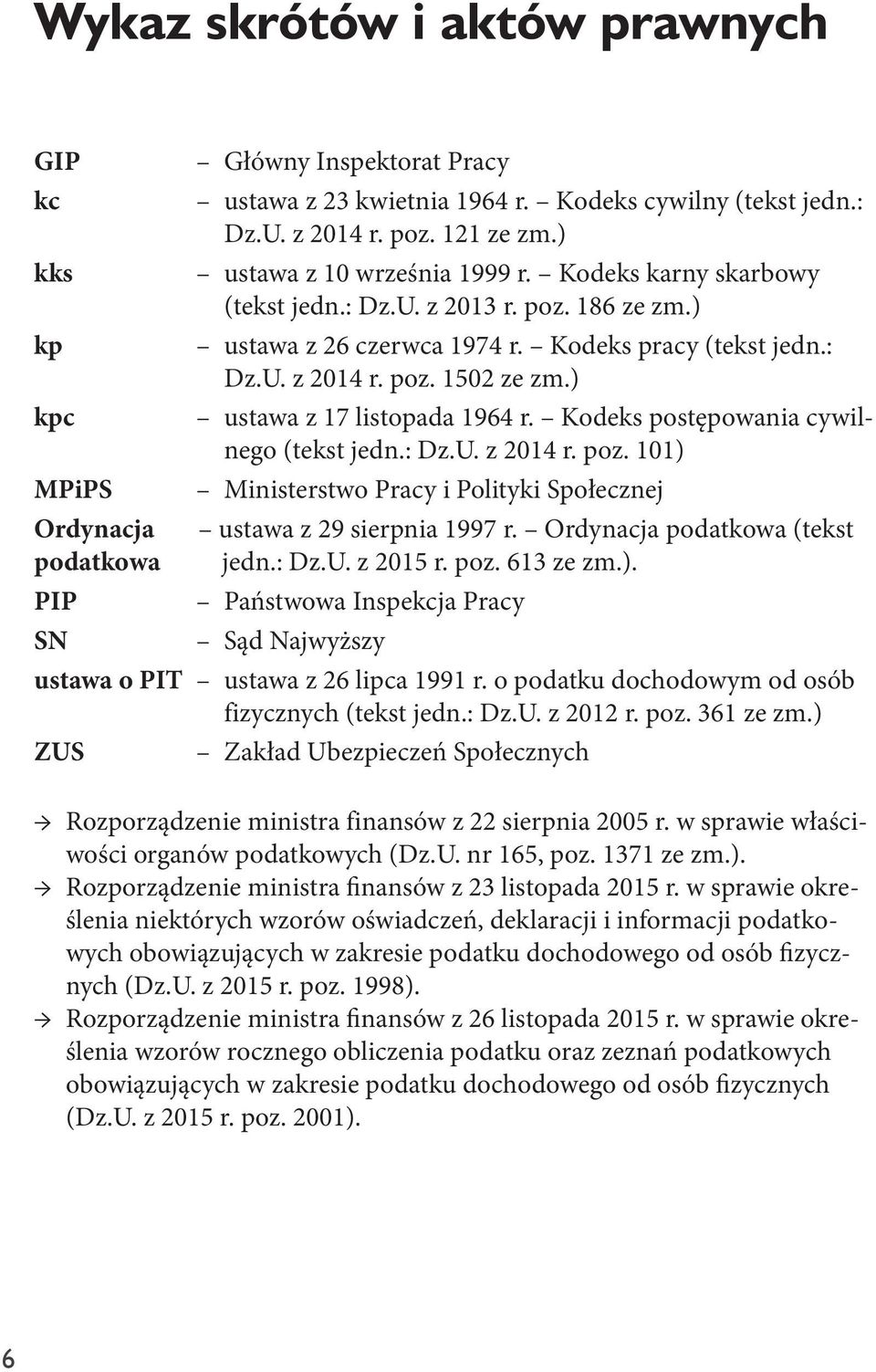 ) ustawa z 17 listopada 1964 r. Kodeks postępowania cywilnego (tekst jedn.: Dz.U. z 2014 r. poz. 101) Ministerstwo Pracy i Polityki Społecznej ustawa z 29 sierpnia 1997 r.