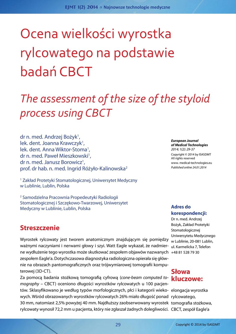 medical-technologies.eu Published online 24.01.