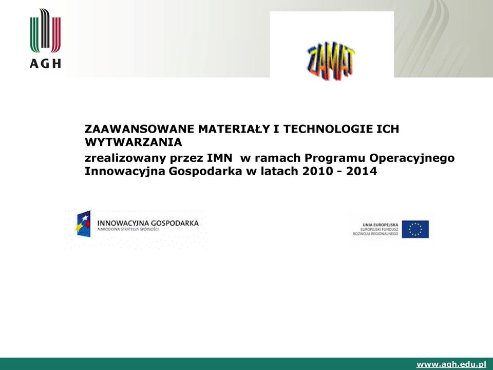 IMN w ramach Programu Operacyjnego
