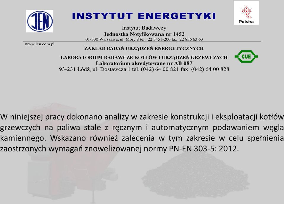 automatycznym podawaniem węgla kamiennego.