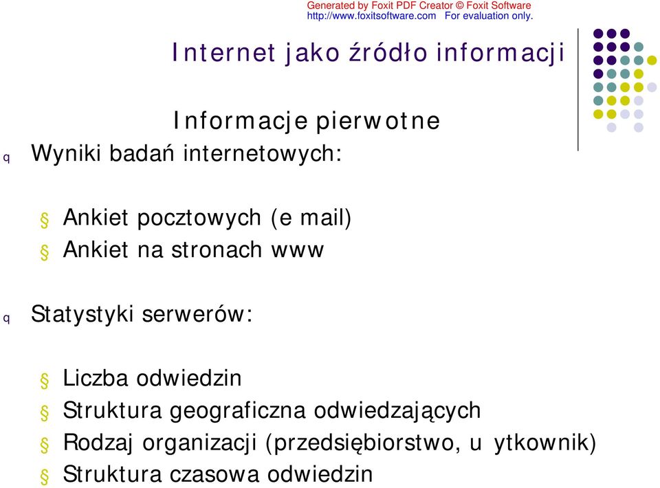 Statystyki serwerów: Liczba odwiedzin Struktura geograficzna