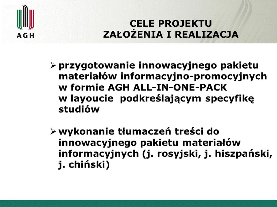 podkreślającym specyfikę studiów wykonanie tłumaczeń treści do