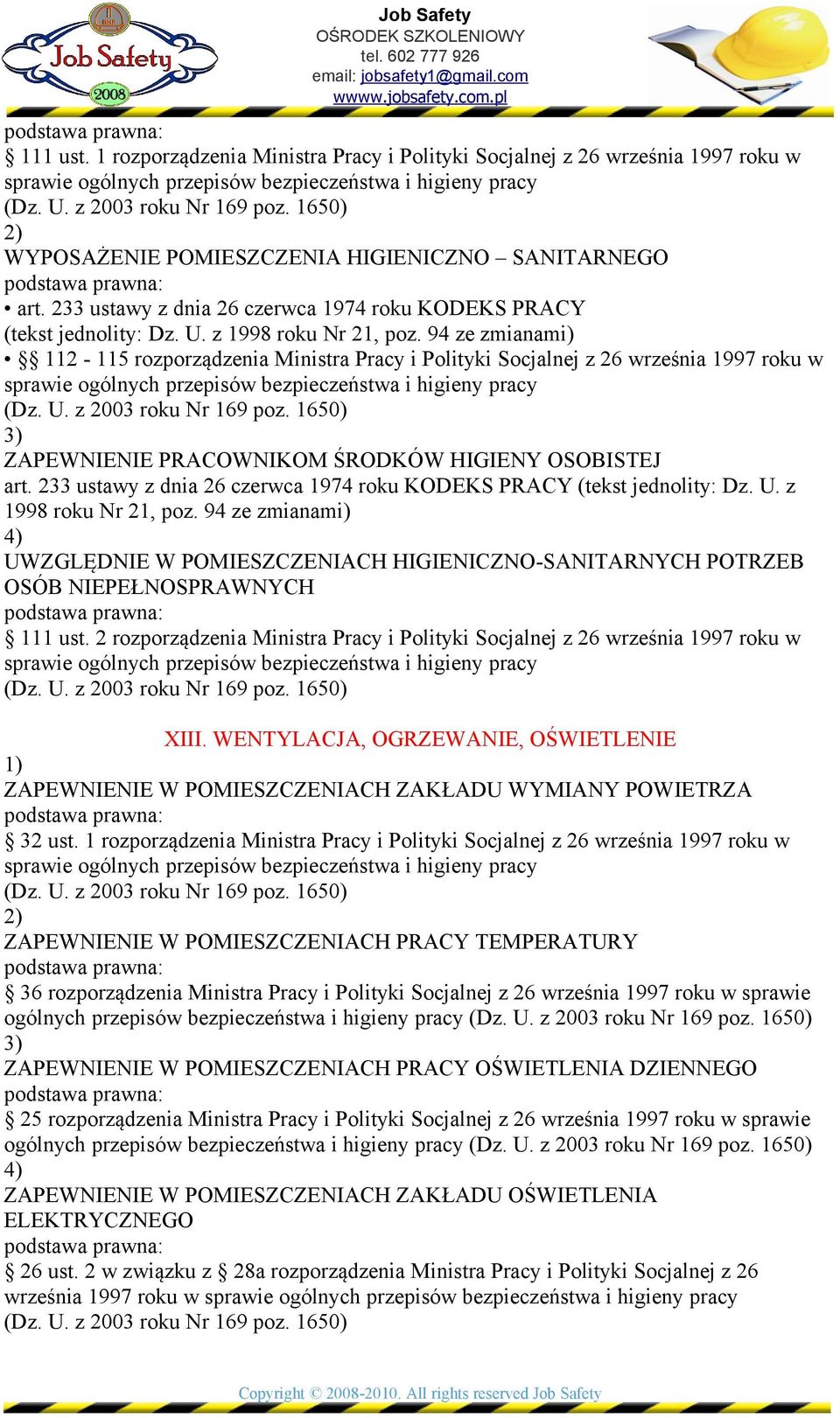 233 ustawy z dnia 26 czerwca 1974 roku KODEKS PRACY (tekst jednolity: Dz. U. z 1998 roku Nr 21, poz.