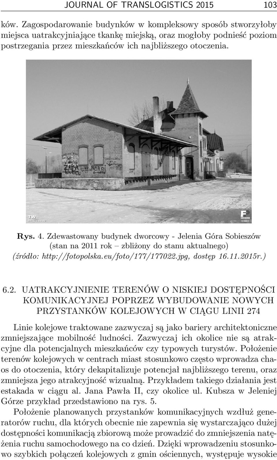 Zdewastowany budynek dworcowy - Jelenia Góra Sobieszów (stan na 20