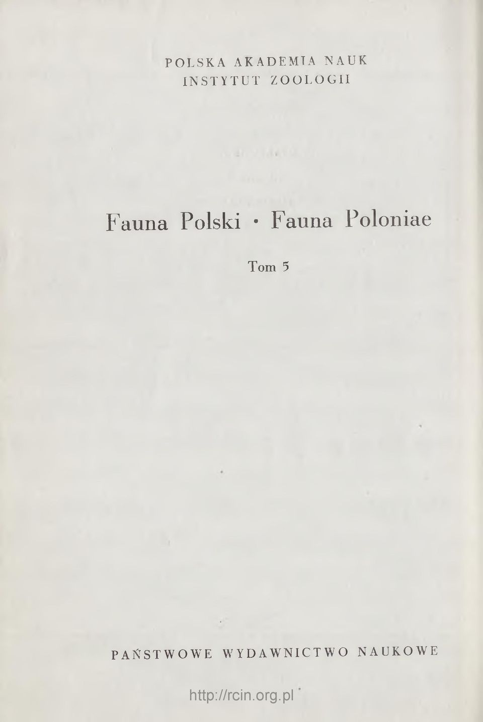 Poloniae Tom 5 p a ń s t w o w