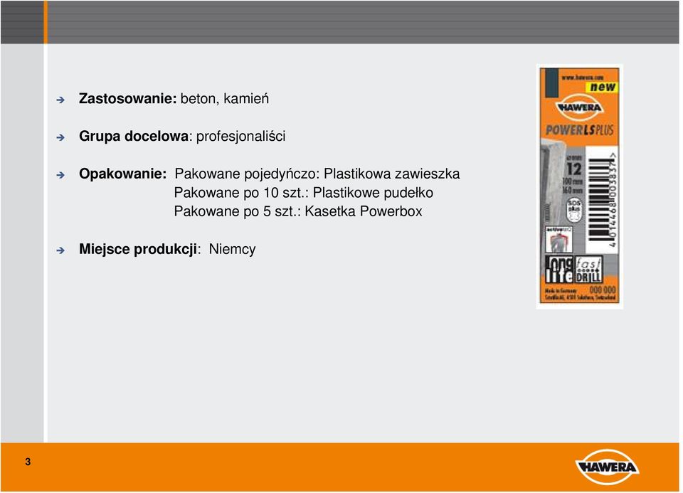 Plastikowa zawieszka Pakowane po 10 szt.