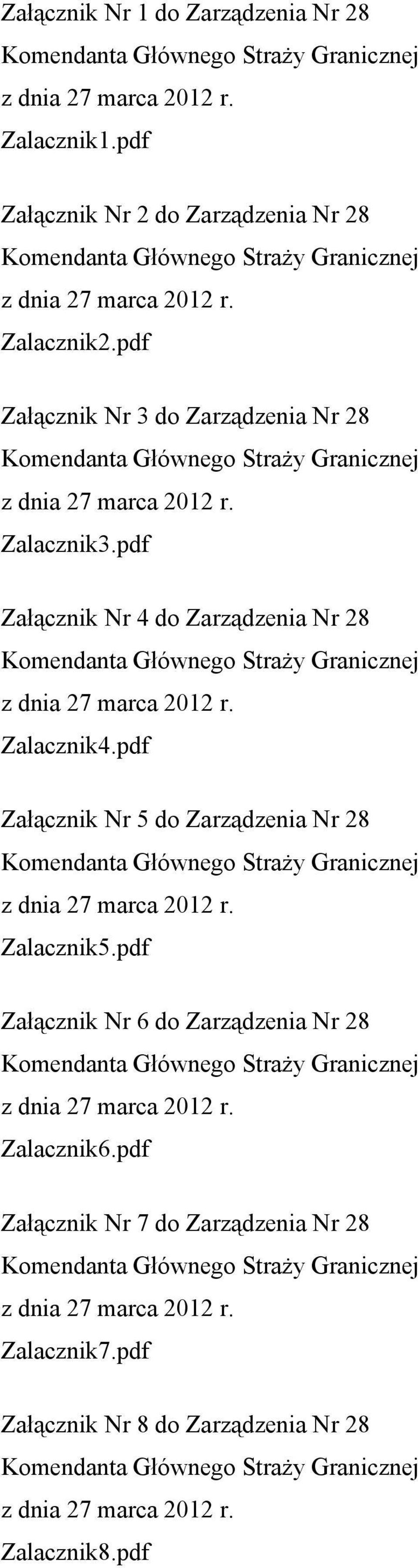 pdf Załącznik Nr 5 do Zarządzenia Nr 28 Zalacznik5.pdf Załącznik Nr 6 do Zarządzenia Nr 28 Zalacznik6.