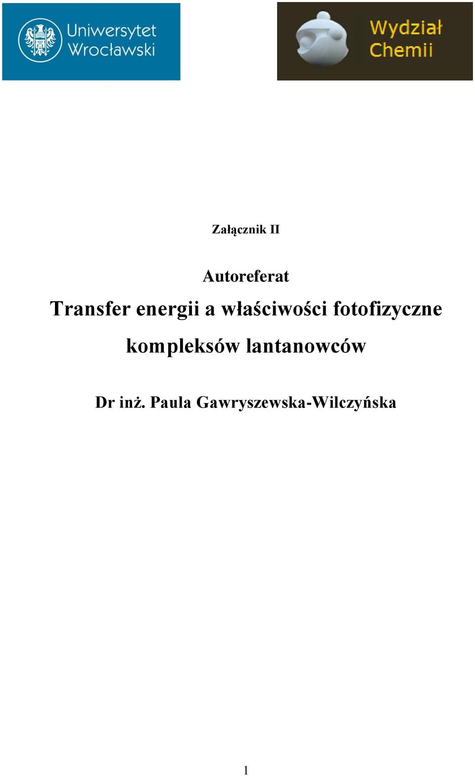 fotofizyczne kompleksów